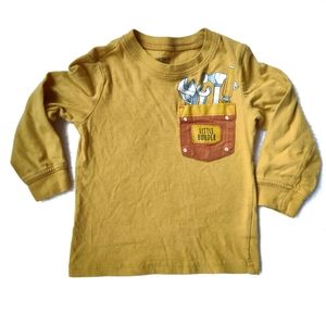 Little Boy's Carter's brand, size 2T, long sleeve shirt.